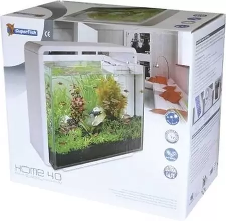 Aquarium home 40 wit - afbeelding 1