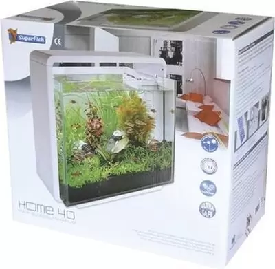 Aquarium home 40 wit - afbeelding 1