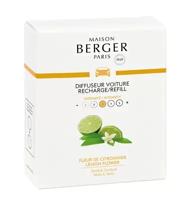 Fleur de Citronnier Autoparfum navulling 2 stuks Lampe Berger