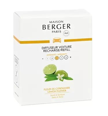 Fleur de Citronnier Autoparfum navulling 2 stuks Lampe Berger