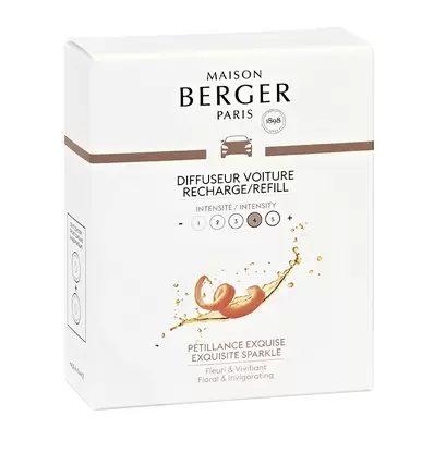 Autoparfum navulling - Lampe Berger -  2 stuks Pétillance Exquise - afbeelding 1