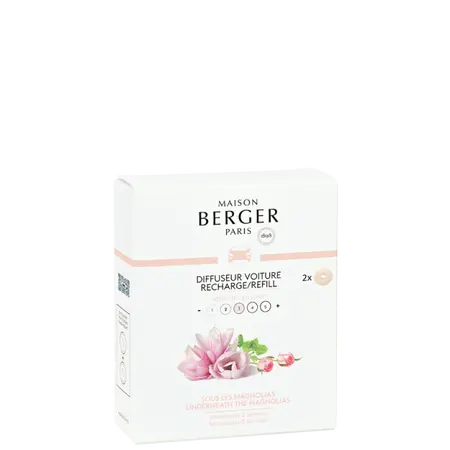 Autoparfum navulling - Lampe Berger - 2 stuks Sous Les Magnolias - afbeelding 1