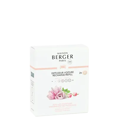 Autoparfum navulling - Lampe Berger - 2 stuks Sous Les Magnolias - afbeelding 1