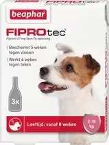 BEAPHAR Fiprotec hond 2-10kg 3 pipet - afbeelding 2