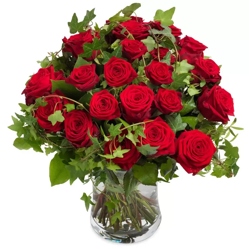 boezem Wijzer Fotoelektrisch Boeket rozen rood uit 't hart groot - Tuincentrum Schalk