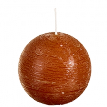 Bolkaars rustiek bol d8cm cinnamon