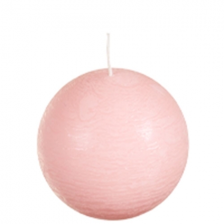 Bolkaars rustiek bol d8cm pink