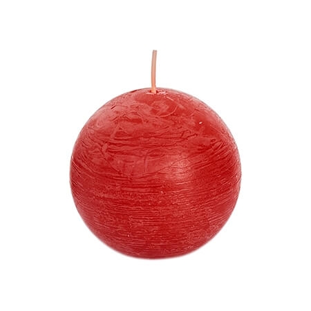 Bolkaars rustiek d8cm rood - afbeelding 1