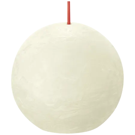 Bolsius Bolkaars rustiek 7,6cm Soft pearl