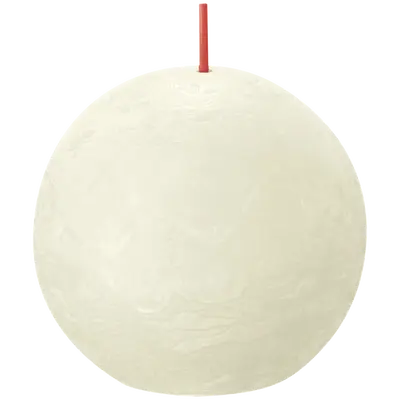 Bolsius Bolkaars rustiek 7,6cm Soft pearl