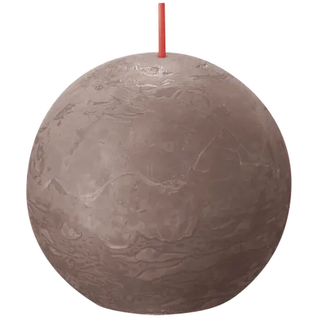 Bolsius Bolkaars rustiek 7,6cm Taupe