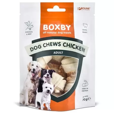 Proline Boxby Dog chews 6 stuks Kip/Bacon - afbeelding 1