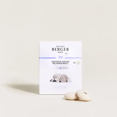 Caresse de coton Autoparfum navulling 2 stuks Lampe Berger
