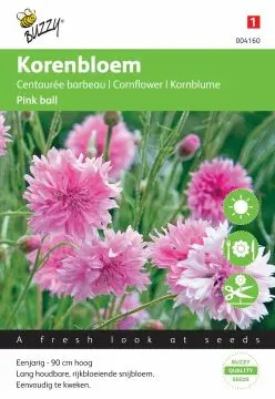Centaurea cyanus pink ball 1g - afbeelding 2
