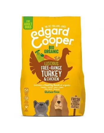 Edgard & Cooper Hond brok bio kalkoen 700g - afbeelding 1