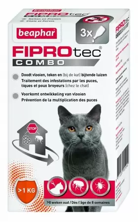 BEAPHAR Fiprotec combo kat/fret 1kg 3pip