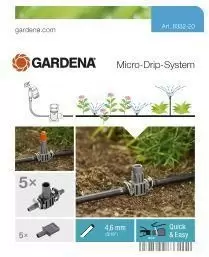 Gardena T-stuk v.sproeikop.4.6mm - afbeelding 2