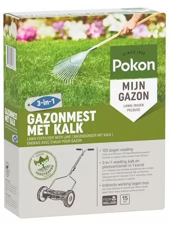 Gazonm+kalk 3-in-1 15m2 - afbeelding 1