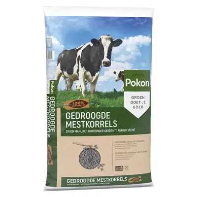 Gedroogde mestkorrel 20kg - afbeelding 1