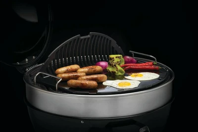 Gietijzeren omkeerbare grillplaat d57cm kettle - afbeelding 3