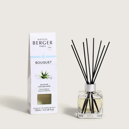 Glaçon Eau d’Aloé Parfumverspreider met sticks 125ml Lampe Berger - afbeelding 1
