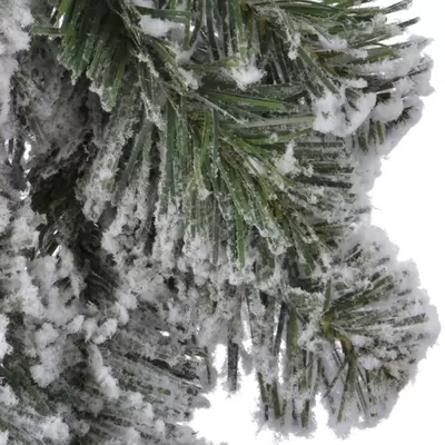 Imperial krans snowy h50cm groen/wt - afbeelding 2