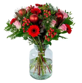 Kerstboeket Rood