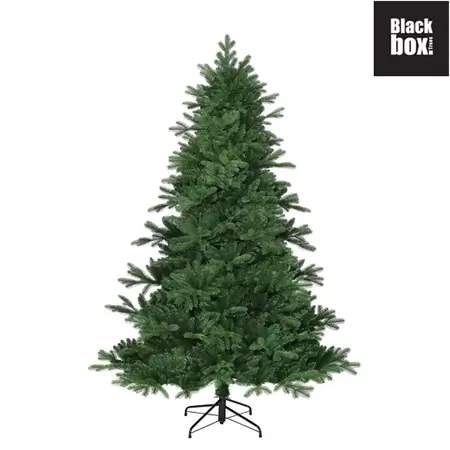 Black Box Brampton smalle kunstkerstboom - Groen - TIPS 1675 - H215cm