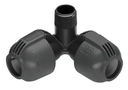 L-stuk buitendraad 25mm3/4 inch - afbeelding 1