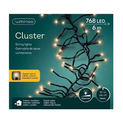 LED clusterverlichting 768l klassiek warm - afbeelding 1