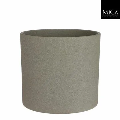 MICA DECORATIONS Pot era d13.5h12.5cm groen sand - afbeelding 1