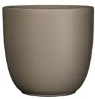 MICA DECORATIONS Pot tusca d10h9cm taupe mat
