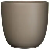 MICA DECORATIONS Pot tusca d17h16cm taupe mat - afbeelding 2
