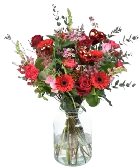 Moederdag boeket Roze/Rood