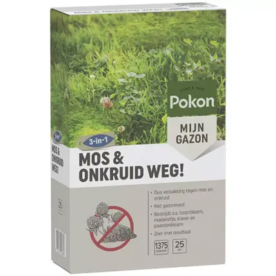Mos & Onkruid weg! 25m2 3-in-1 - afbeelding 1