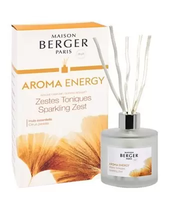 Parfumverspreider met sticks - Lampe Berger - 180ml Aroma Energy - Zestes toniques