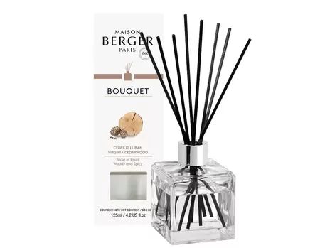 Parfumverspreider met sticks - Lampe Berger - Alliance Vert / Cèdre du Liban - 125ml