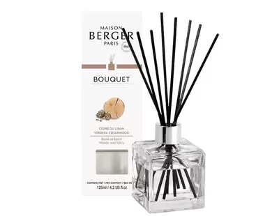 Parfumverspreider met sticks - Lampe Berger - Alliance Vert / Cèdre du Liban - 125ml