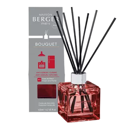 Parfumverspreider met sticks - Lampe Berger - Anti-Odeur 125ml cuisine / for kitchen bad smells - afbeelding 1