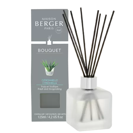 Citronnelle Parfumverspreider met sticks 125ml Lampe Berger