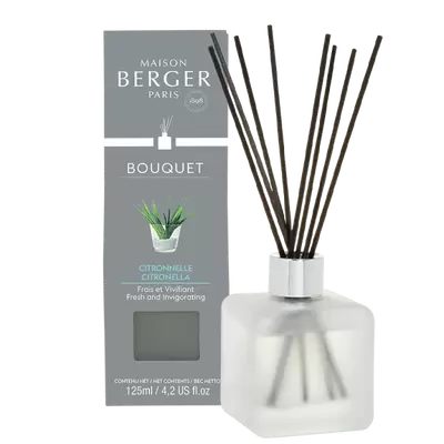 Parfumverspreider met sticks - Lampe Berger - Cube 125ml Citronnelle