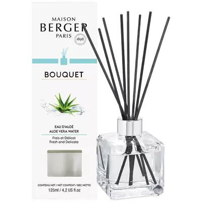 Parfumverspreider met sticks - Lampe Berger - Cube 125ml Glaçon Eau d’Aloé - afbeelding 1