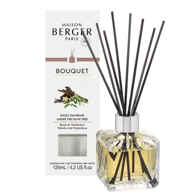 Parfumverspreider met sticks - Lampe Berger - Cube 125ml Sous l'Oliveraie - afbeelding 1
