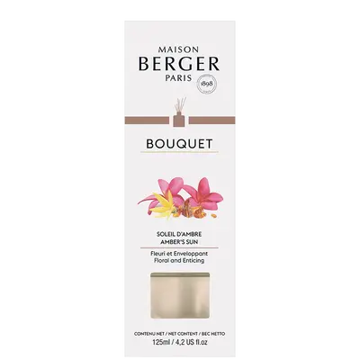 Parfumverspreider met sticks - Lampe Berger - Cube 125ml Soleil d'Ambre - afbeelding 2