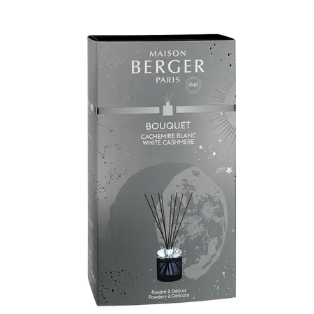 Parfumverspreider met sticks - Lampe Berger - Cube 180ml Cachemire Blanc - afbeelding 3