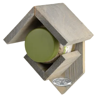 Pindakaashuis oud hout d13h20b15cm - afbeelding 3