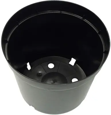 Plantcontainer 1 L D 13,2 cm zwart 6 stuks - afbeelding 2