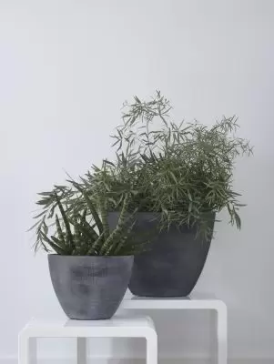 Planter esra l46b18h35cm grafiet - afbeelding 2
