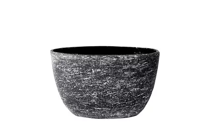 Planter karlijn l29b15h16 antraciet - afbeelding 1