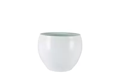 Pot cresta d17h13cm wit - afbeelding 1